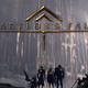 Four warriors standing in front of the Tower of Babylon.